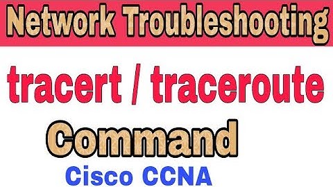 CCNA Network Troubleshooting - Traceroute Tracert Command in [Hindi/Urdu]