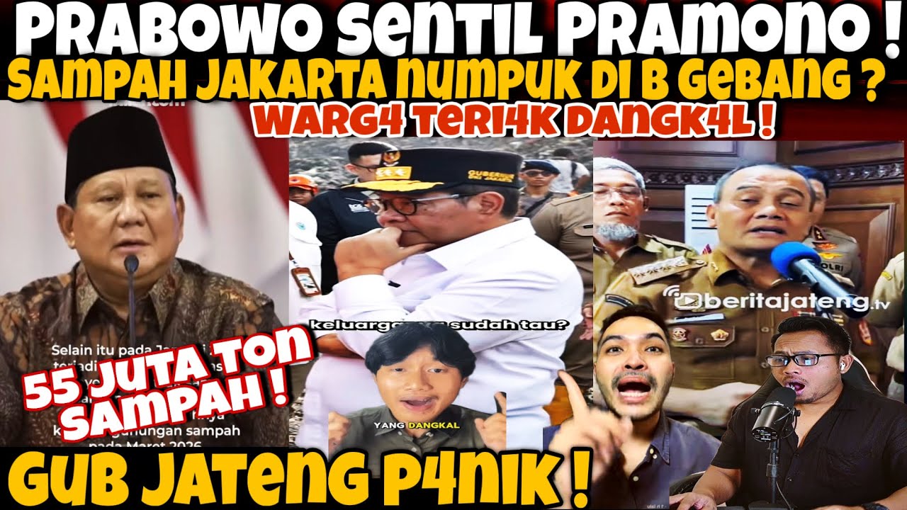 HABIS DI SENTIL PRABOWO ! PRAMONO DI TER14KIN D4NGK4L SAMA WARG4 JAKARTA! GUB JATENG P4NIK‼️