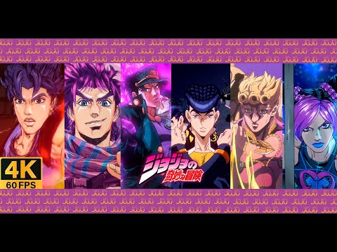 Jojo's Bizarre Adventure | All Opening | | 4K | 60Fps