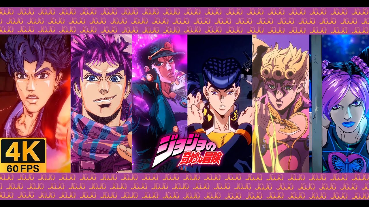 JoJo's Bizarre Adventure | All Opening | (1-11 All Version) | 4K | 60FPS