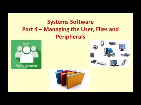 GCSE Systems Software 4 - Managing the User, Files & Peripherals