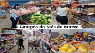 Compra do Mês de março + Valor Total