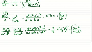 Rational Expressions (Part 1) - Multiplying, Dividing and Simplifying - HW Review