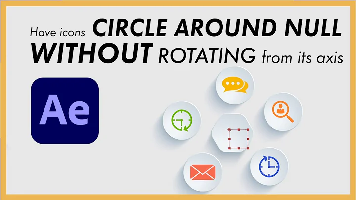 How to make Icons CIRCLE AROUND an object without ROTATING- After Effects Tutorial