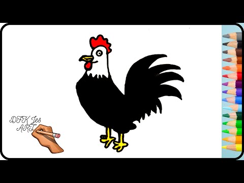 Video: Hur Man Ritar En Cockerel