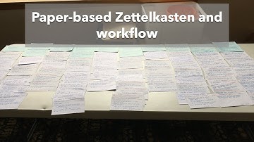 Paper-based Zettelkasten and Workflow
