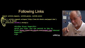 Python - Networked Programs - Following Links - Parsing HTML - Code Sample 10 Minutes Videos 043