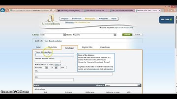 How to Create Citations in NoodleTools