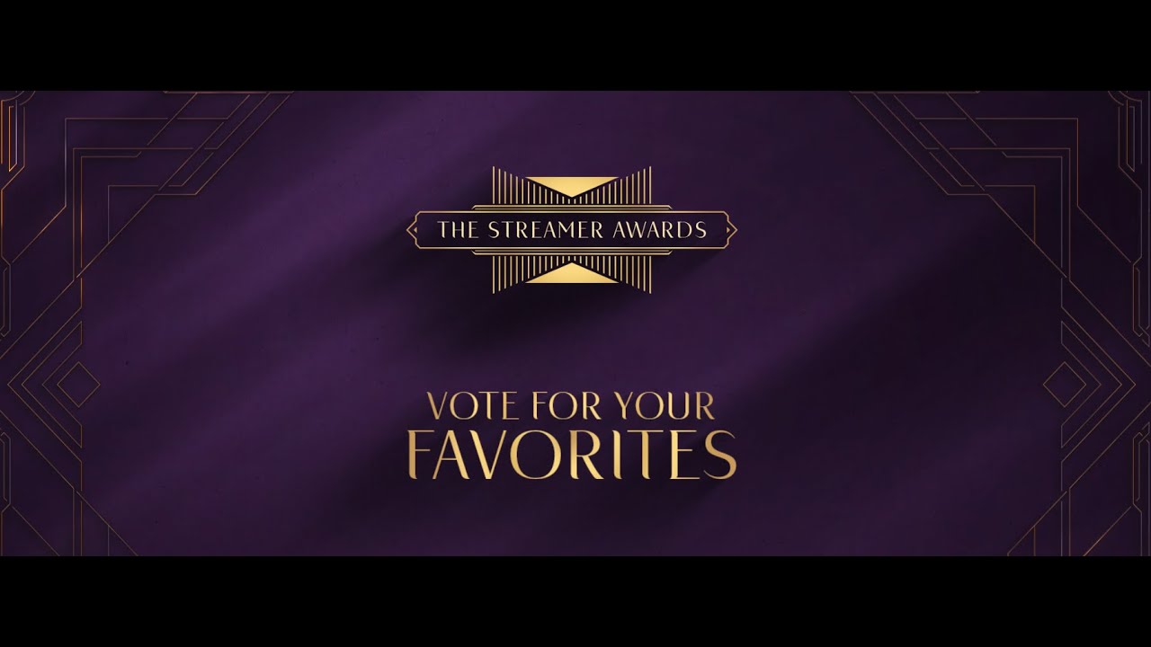Voting for the nominates in the streamer awards for 2023 YouTube