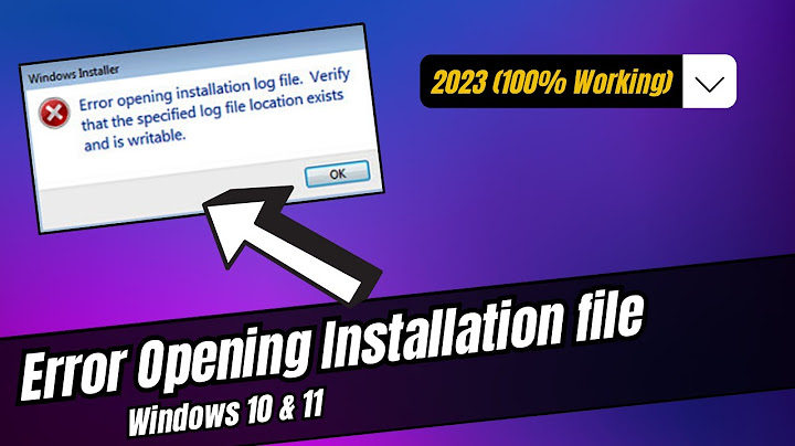 Could not open install.log file là gì