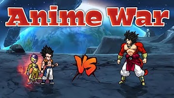 Gogeta (all form) & Golden Frieza VS Broly SSJ4 in Jump Force Mugen