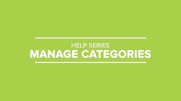 How manage categories on your online store