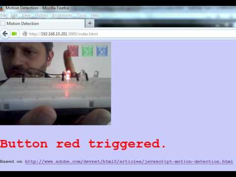 Motion detection, Raspberry Pi LED control