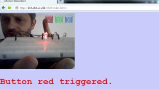 Motion detection, Raspberry Pi LED control