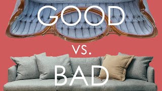 How to tell if a couch is GOOD or BAD quality