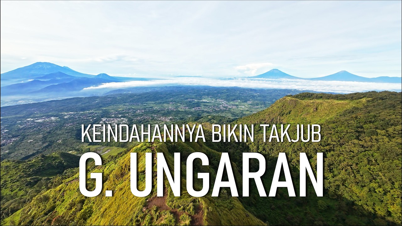 BIKIN TAKJUB!! KEINDAHAN GUNUNG UNGARAN DARI ATAS DRONE.