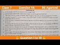 Unitary Method | Class 7 Chapter 9 Exercise 9A Question 1 - 10 | RS Aggarwal | Learn Maths