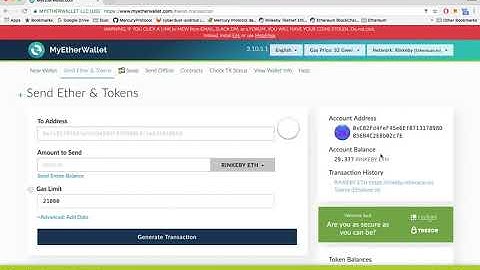MyEtherWallet Tutorial (sans MetaMask)