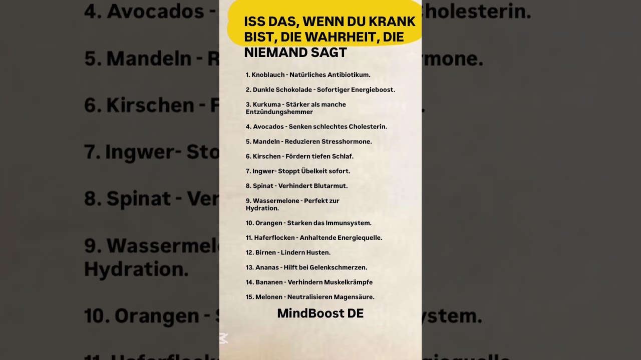 Was dir niemand sagt!