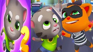 TALKING TOM GOLD RUN 1 VS TALKING TOM GOLD RUN 2 Panda Panda Run Game Talking Tom VS koko the robber screenshot 5