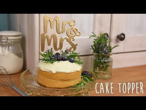 How to Make a Mr. & Mrs. Cake Topper - Sizzix