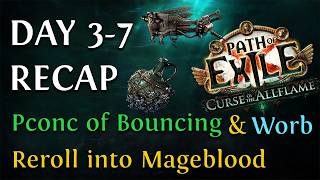 PoE 3.29 Curse of the Allflame. Rerolling into a Mageblood. Day 3-7 Diary PoE 3.29 Curse of the Allflame. Rerolling into a Mageblood. Day 3-7 Diary