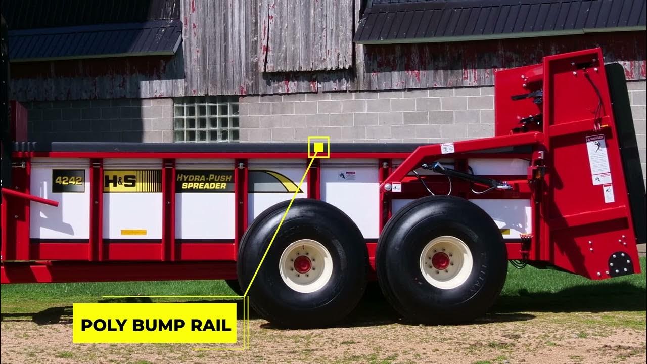 H&S Manufacturing 4200 Series HydraPush Manure Spreaders YouTube