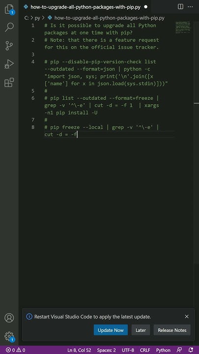 How to upgrade all Python packages with pip - YouTube
