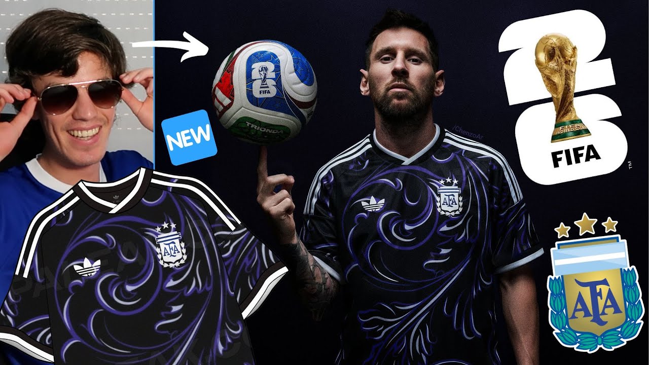 ¡LEO MESSI PRESENTA la CAMISETA ALTERNATIVA de ARGENTINA para el