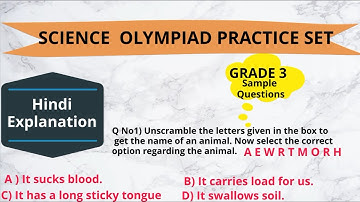 Science Olympaid Practice Set Class 3 |  Plants | Olympiad Preparation