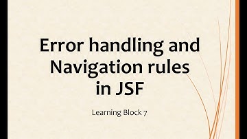 LB07b Navigation rules in JSF