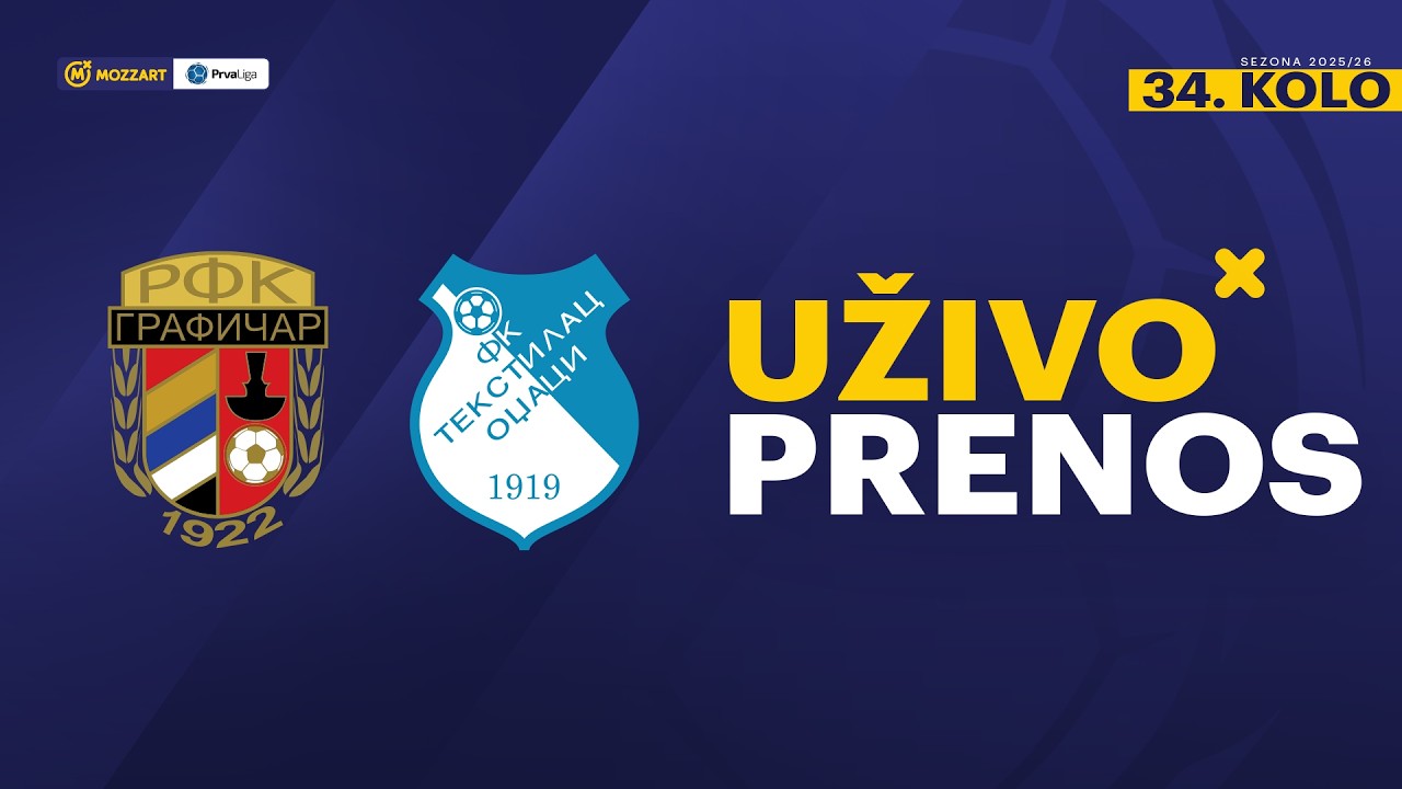 RFK Grafičar - Tekstilac Mozzart Bet Prva liga Srbije 2025/26 34. Kolo