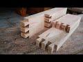Awesome Hand Cutting Traditional Woodworking Joints Skill, Make Straight Joints For Sure And Lasting