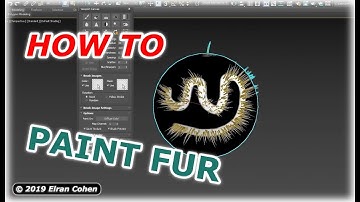How To Brush Paint Hair / Fur On A Mesh (3dsMax)