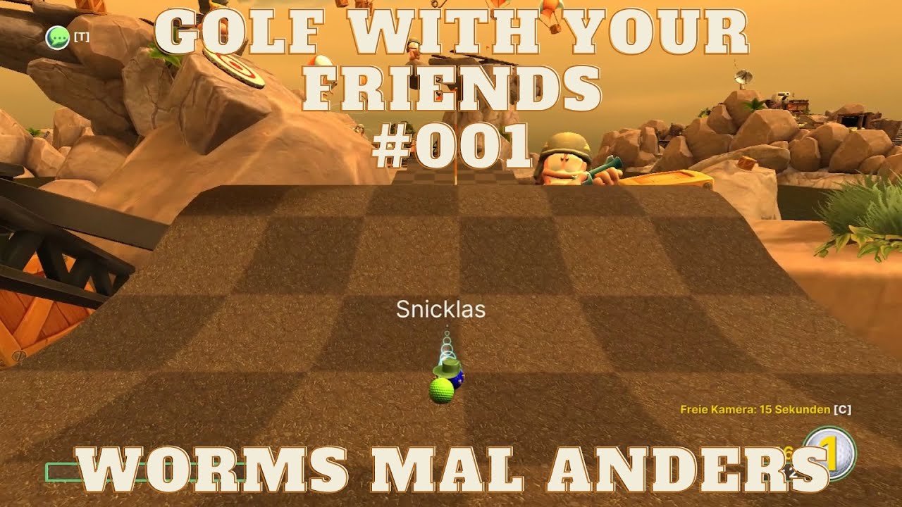 Let's Play Golf with your friends #001 Worms mal anders - YouTube