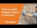 How to repair stepped cracks in masonry with permagard easifix