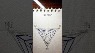 ✨1point to 3point perspective drawing tutorial EasyPeasy✨ #howtodraw
