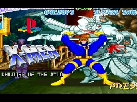 X-Men: Children of the Atom playthrough (Playstation) (1CC)