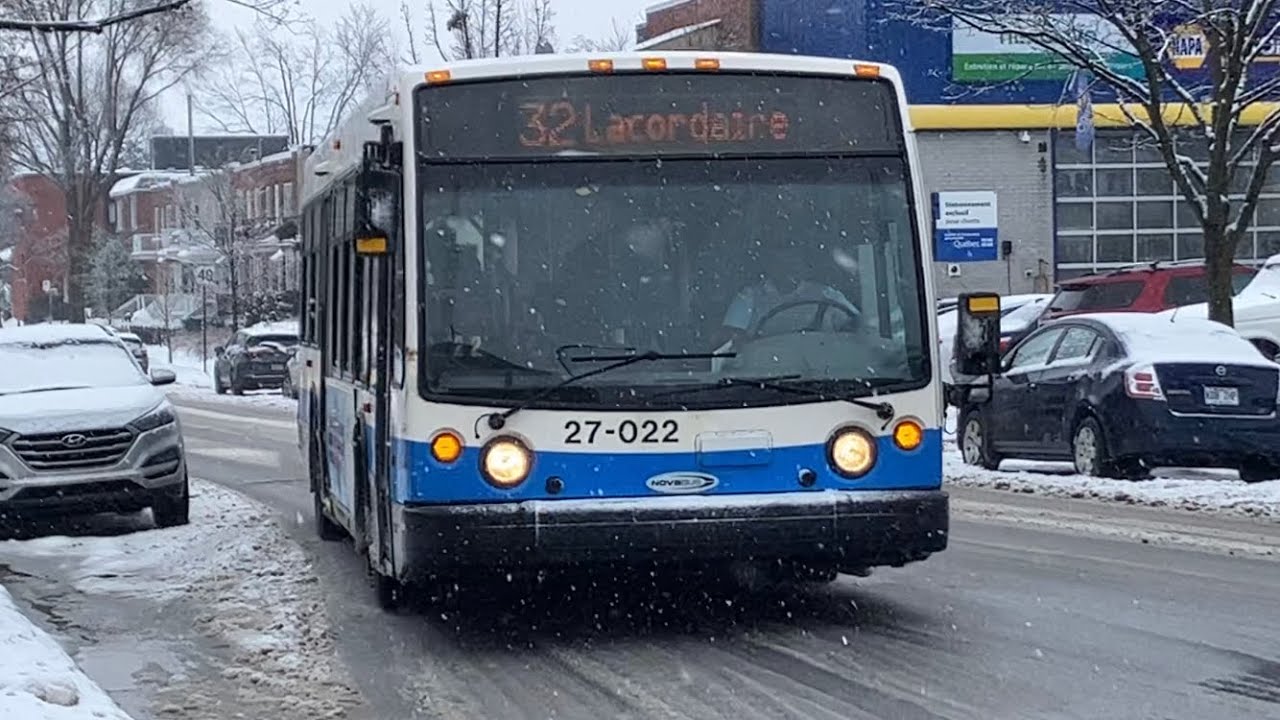 STM Bus # 27-022 {Retired} Ride On The 32 Lacordaire Going North. (2007 ...