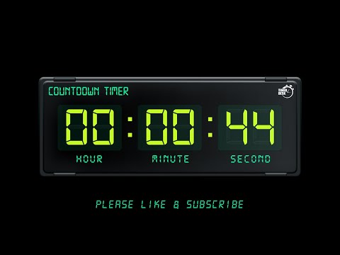 44 SECONDS TIMER - 1080p - COUNTDOWN TIMER