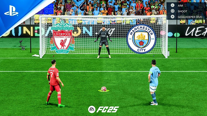 Liverpool vs Manchester City | UCL FINAL | Ronaldo vs Messi | FC 25 Penalty Shootout - PS5