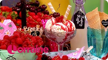 Raspberry Ripple Cheesecake Ice-cream | Lorraine