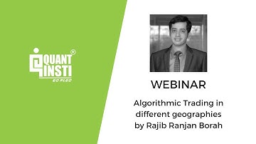 Algorithmic Trading in Different Geographies