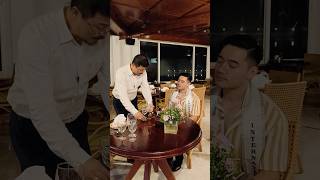 MMNE Nawang Dondup refining his skills in etiquette, table manners with expert Mr T Bobby Singh