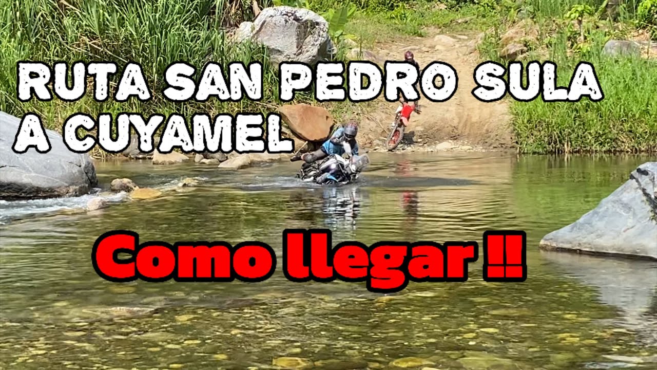 En este video les muetro el camino para poder cruzar de sps a cuyamel omoa