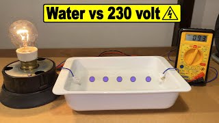 Salt water electrical conductivity demonstration #experiment