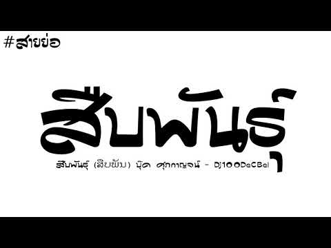 #เพลงกำลังมาแรง สืบพันธุ์ - สายย่อ2018  By Dj 100DeCBel [130]