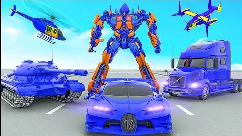 Tank Robot Transforming Car Robot Game With Helicopter Robot Games - Android Gameplay |Game For kids