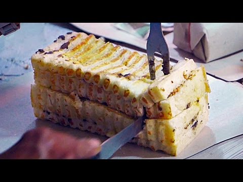 Indonesian Street Food GRILLED BREAD Roti Bakar  