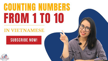 NUMBERS in Vietnamese | LEARN VIETNAMESE WITH LSV | BEGINNER | DAILY NEEDS